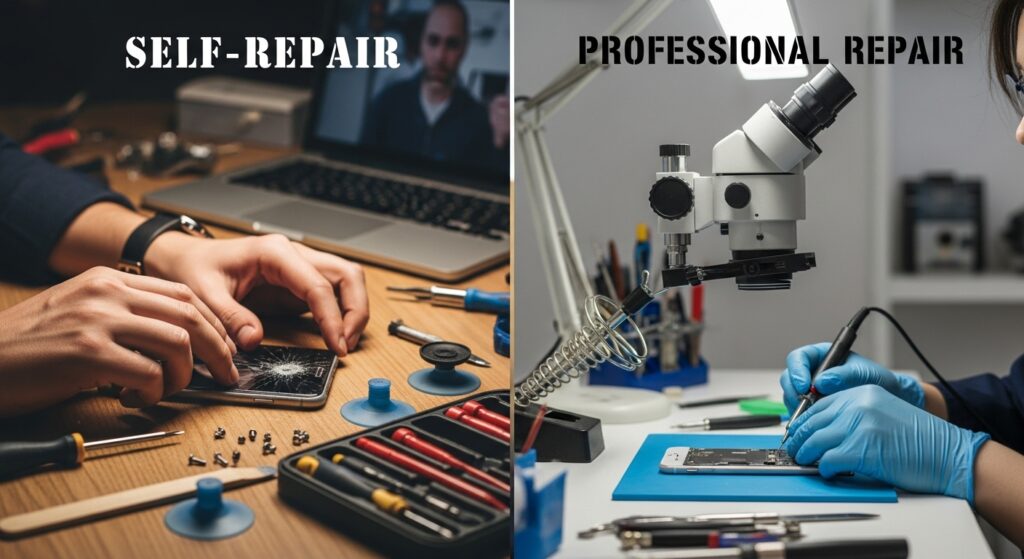 Selbstreparatur vs. Professionelle Reparatur