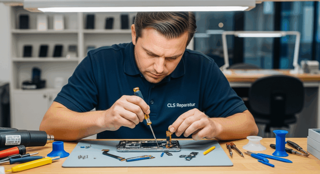 Was beinhaltet eine professionelle Displayreparatur bei CLS Reparatur?