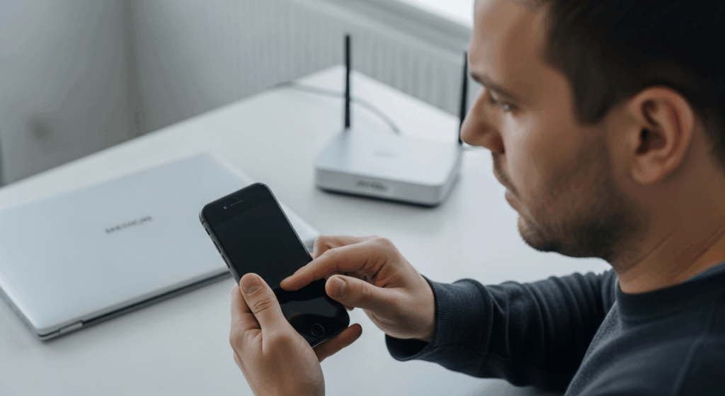 Was tun, wenn das Display komplett schwarz bleibt?